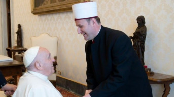 Papa Franja i predsednik Muslimanske zajednice Albanije Hodža Bujar Spahiu