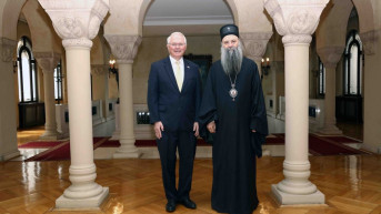 Patrijarh Porfirije i ambasador SAD Hil Patrijarh Porfirije i ambasador SAD Hil