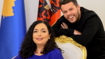 Vjosa Osmani i stilista Valjdrin Sahiti