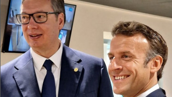 Aleksandar Vučić i Emanuel Makron