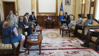 Gljauk Konjufca i delegacija Hrvatskog sabora Gljauk Konjufca i delegacija Hrvatskog sabora