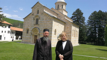 Jeromonah Petar i Dunja Mijatović