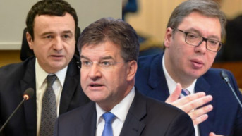 Kurti, Lajčak i Vučić Kurti, Lajčak i Vučić