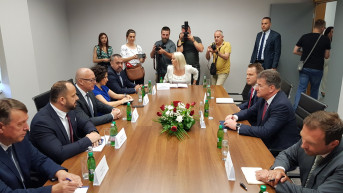 Miroslav Lajčak na sastanku u Severnoj Mitrovici