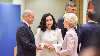 Olaf Šolc, Vjosa Osmani i Ursula fon der Lajen Olaf Šolc, Vjosa Osmani i Ursula fon der Lajen