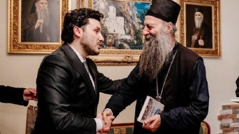 Patrijarh Porfirije i Dritan Abazović Patrijarh Porfirije i Dritan Abazović
