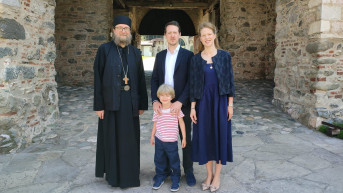 Princ Filip i Princeza Danica u Dečanima