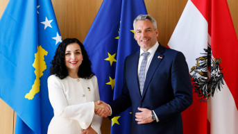 Vjosa Osmani i Karl Nehamer Vjosa Osmani i Karl Nehamer
