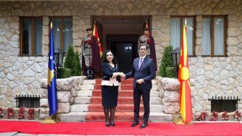 Vjosa Osmani i Stevo Pendarovski