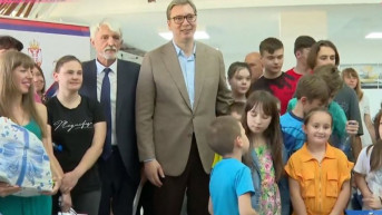 Vučić sa izbeglicama iz Ukrajine