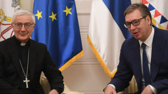 Aleksndar Vučić i nadbiskup Lučani Surijani