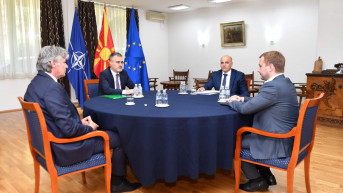 Dimitar Kovačevski sa sa liderom Alijanse za Albance Zijadinom Seljom
