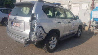 Oštećen policijski automobil