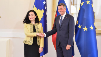 Vjosa Osmani i Borut Pahor