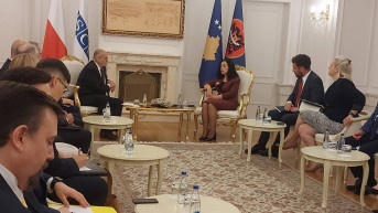 Vjosa Osmani i Zbignjev Rau Vjosa Osmani i Zbignjev Rau