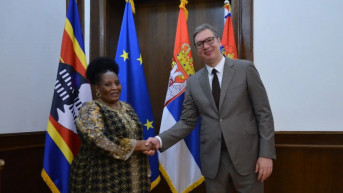 Vučić sa ministarkom spoljnih poslova Kraljevine Esvatini Vučić sa ministarkom spoljnih poslova Kraljevine Esvatini