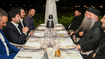 Dritan Abazović na večeri sa patrijarhom Porfirijem