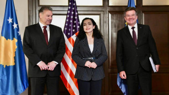 Gabrijel Eskobar, Vjosa Osmani, Miroslav Lajčak