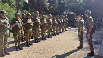 General Milan Mojsilović u bazi Mrče u Kopnenoj zoni bezbednosti