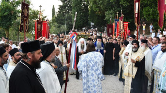 Amfilohije predvodi litiju u Herceg Novom