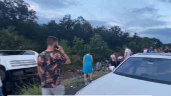 Prevrnuo se autobus Prevrnuo se autobus