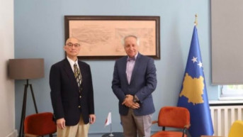 Rifat Ljatifi sa otpravnikom poslova u ambasadi Japana