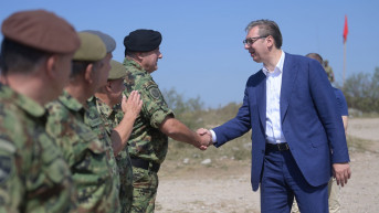 Vučić na vežbi snaga vojske i MUP-a.jpg
