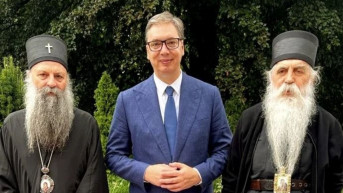 Vučić sa Porfirijem i Irinejom