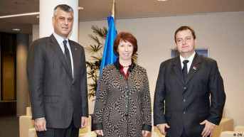 Hašim Tači, Ketrin Ešton i Ivica Dačić Hašim Tači, Ketrin Ešton i Ivica Dačić