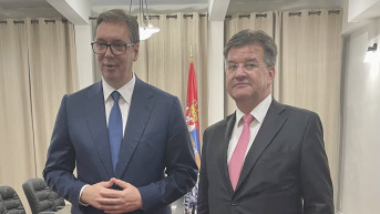 Aleksandar Vučić i Miroslav Lajčak