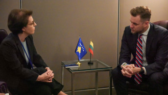 Donika Gervala i Gabrielius Landsbergis