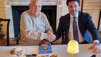 Dritan Abazović i Džordž Soroš Dritan Abazović i Džordž Soroš