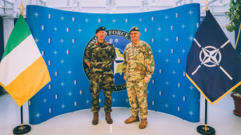 Ferenc Kajari sa pomoćnikom načelnika štaba irskih odbrambenih snaga