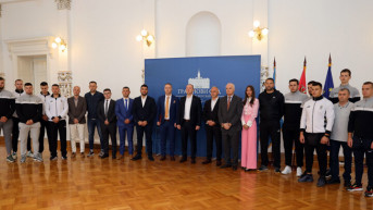 Odbojkaši iz Gračanice kod zamenika gradonačelnika Novog Sada