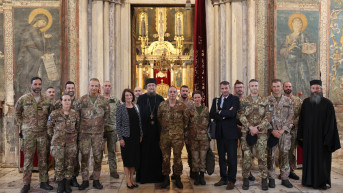Otac Sava i italijanski vojnici u Kforu