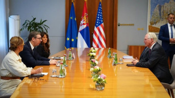 Aleksandar Vučić i Kristofer Hil