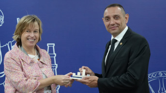 Katrin de Bol i Aleksandar Vulin