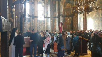 Liturgija u manastiru Visoki Dečani