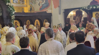 Ustoličenje episkopa Justina u Sabornom hramu Svetog Save u Parizu