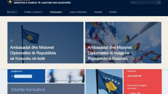 Sajt Ministarstva spoljnih poslova Kosova
