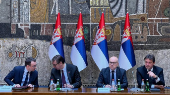 Aleksandar Vučić i Miloš Vučević