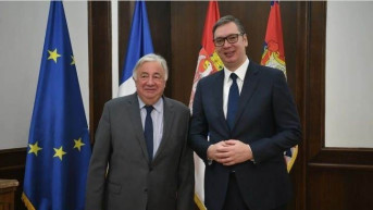 Aleksandar Vučić i Žerard Larše