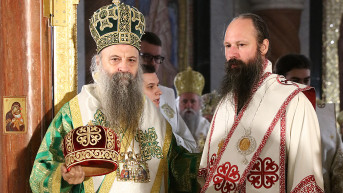 Patrijarh Porfirije i episkop Ilarion