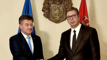 Aleksandar Vučić i Miroslav Lajčak