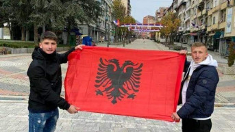 Zastava Albanije u Severnoj Mitrovici Zastava Albanije u Severnoj Mitrovici