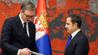 Aleksandar Vučić i Basem Džaman Aga Aleksandar Vučić i Basem Džaman Aga
