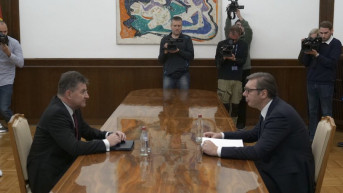 Aleksandar Vučić i Miroslav Lajčak