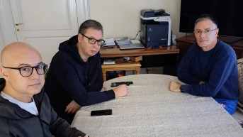 Aleksandar Vučić, Miloš Vučević i Milan Mojsilović Aleksandar Vučić, Miloš Vučević i Milan Mojsilović