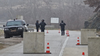 Kosovska policija na putu Leposavić-Severna Mitrovica