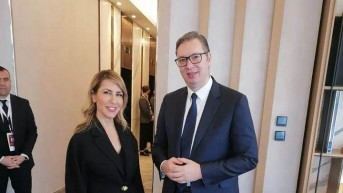 Meljinda Bregu i Aleksandar Vučić Meljinda Bregu i Aleksandar Vučić